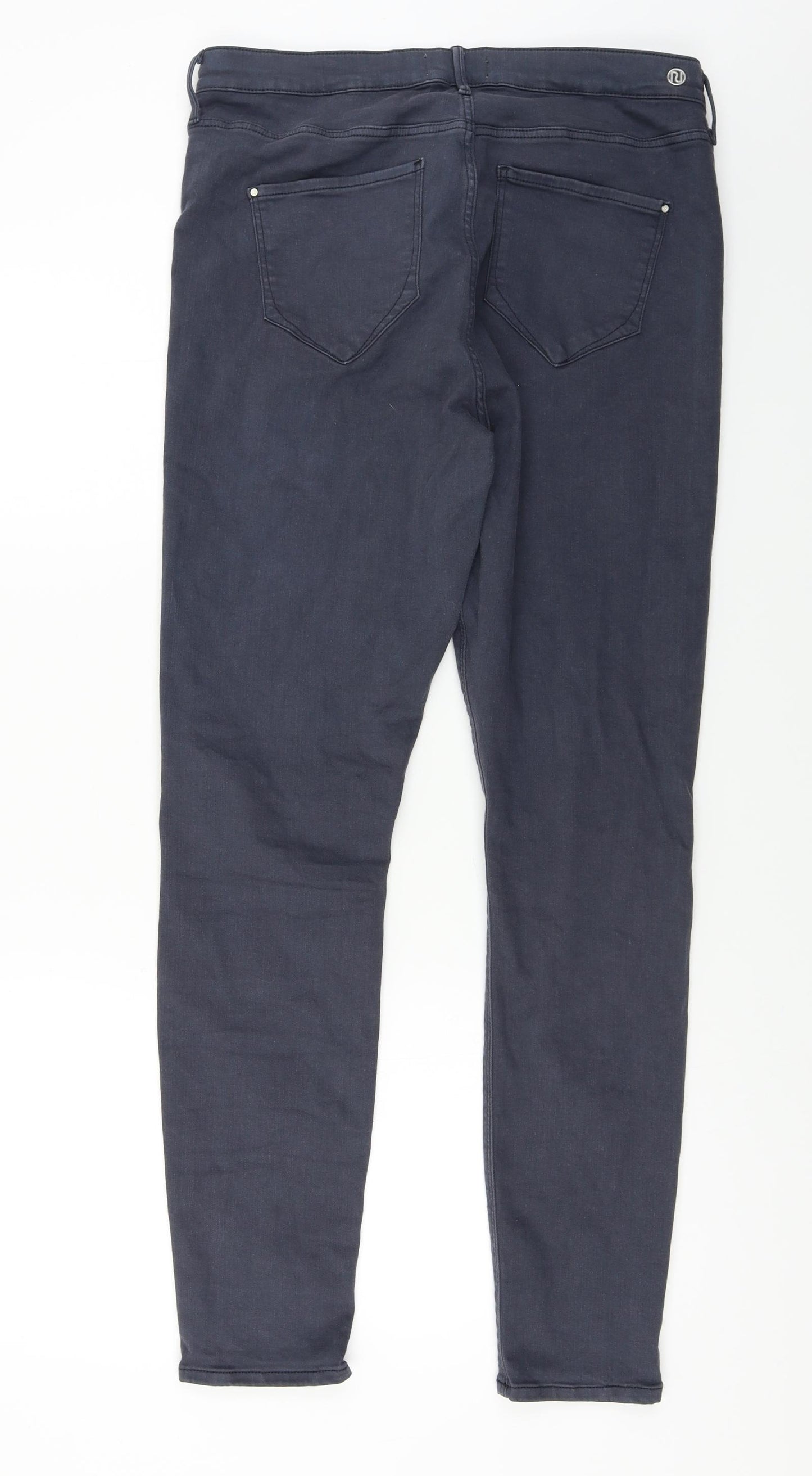 River Island  Womens Grey   Skinny Jeans Size 16 L27 in