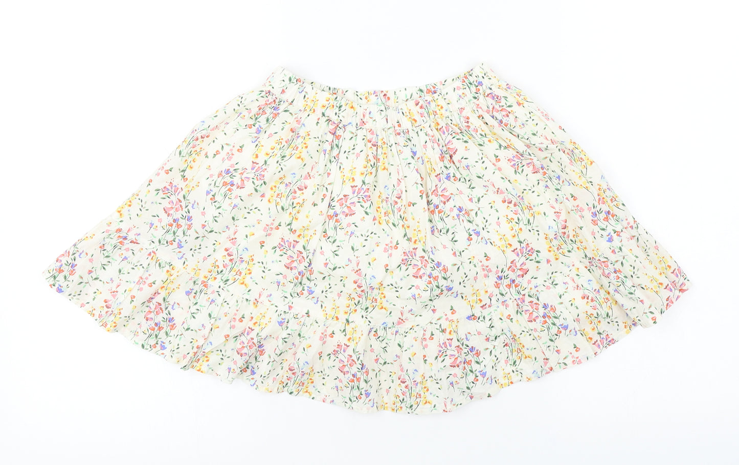 NEXT  Girls Ivory Floral  A-Line Skirt Size 5-6 Years