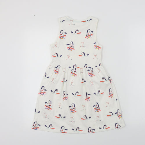 Marks and Spencer  Girls White   A-Line  Size 6-7 Years