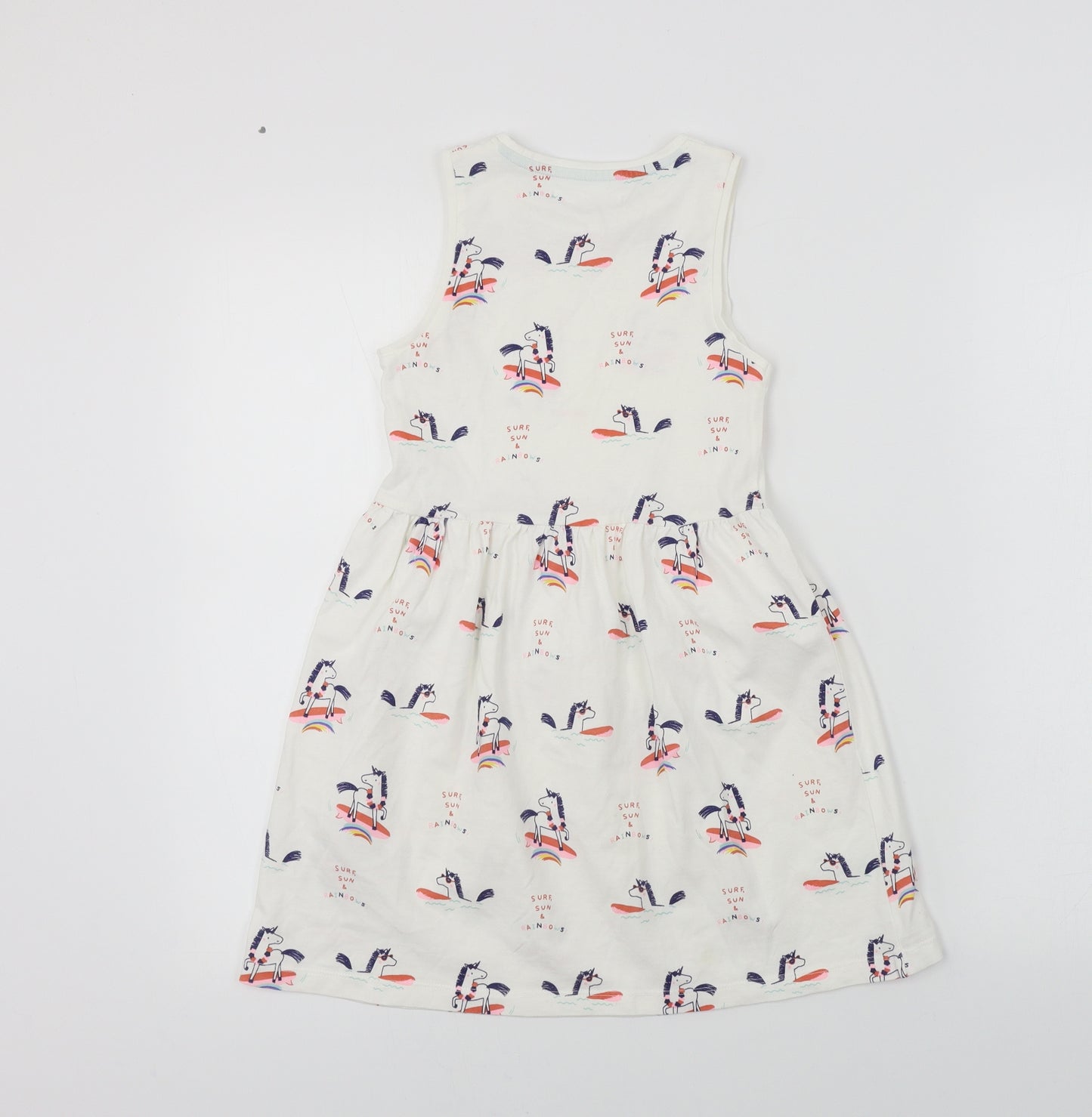Marks and Spencer  Girls White   A-Line  Size 6-7 Years