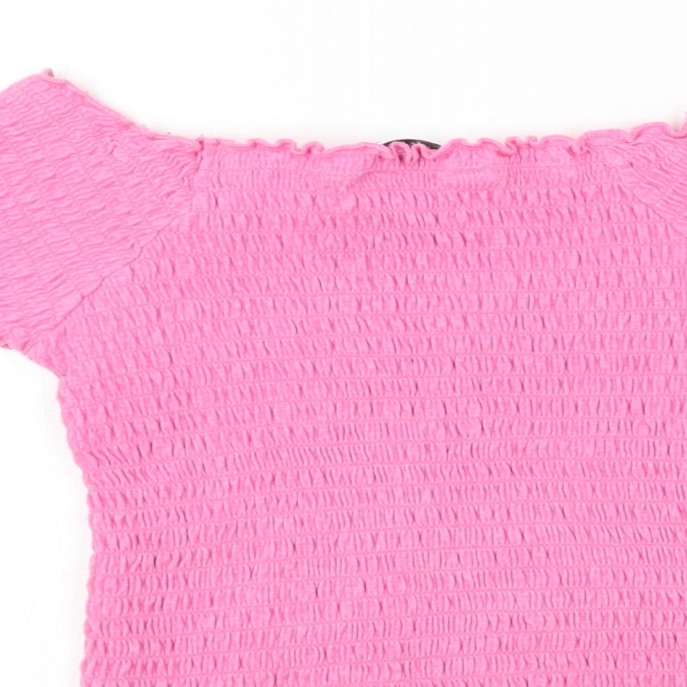 Primark  Girls Pink   Basic T-Shirt Size 6-7 Years