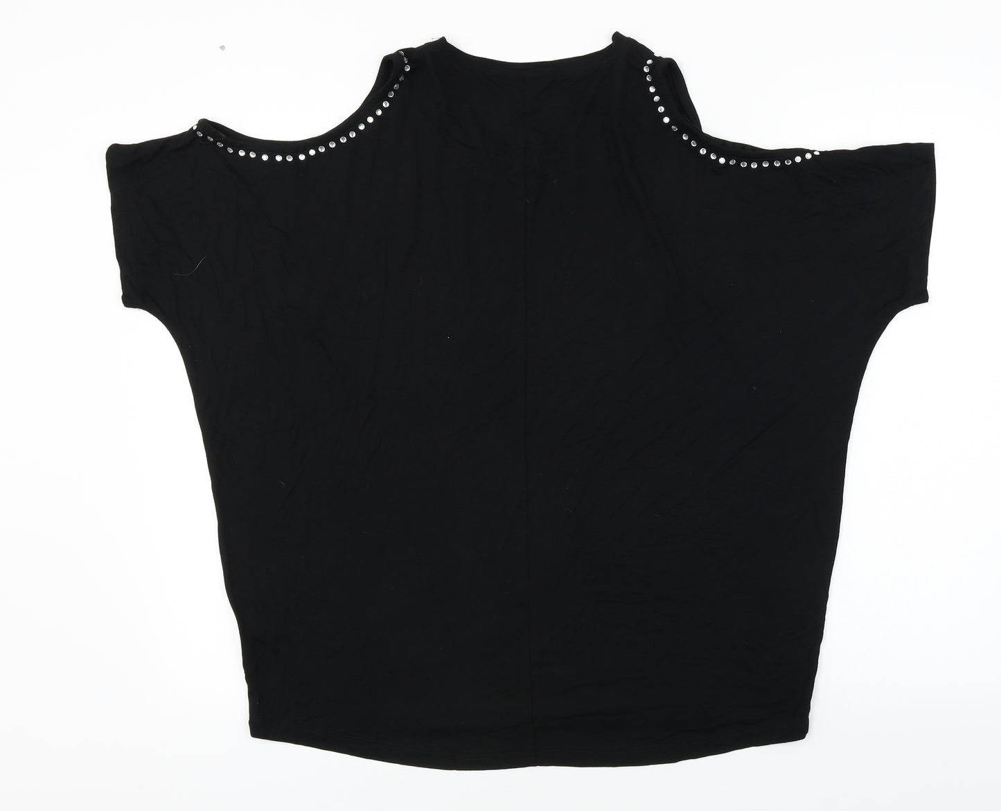 Select  Womens Black   Basic T-Shirt Size 14