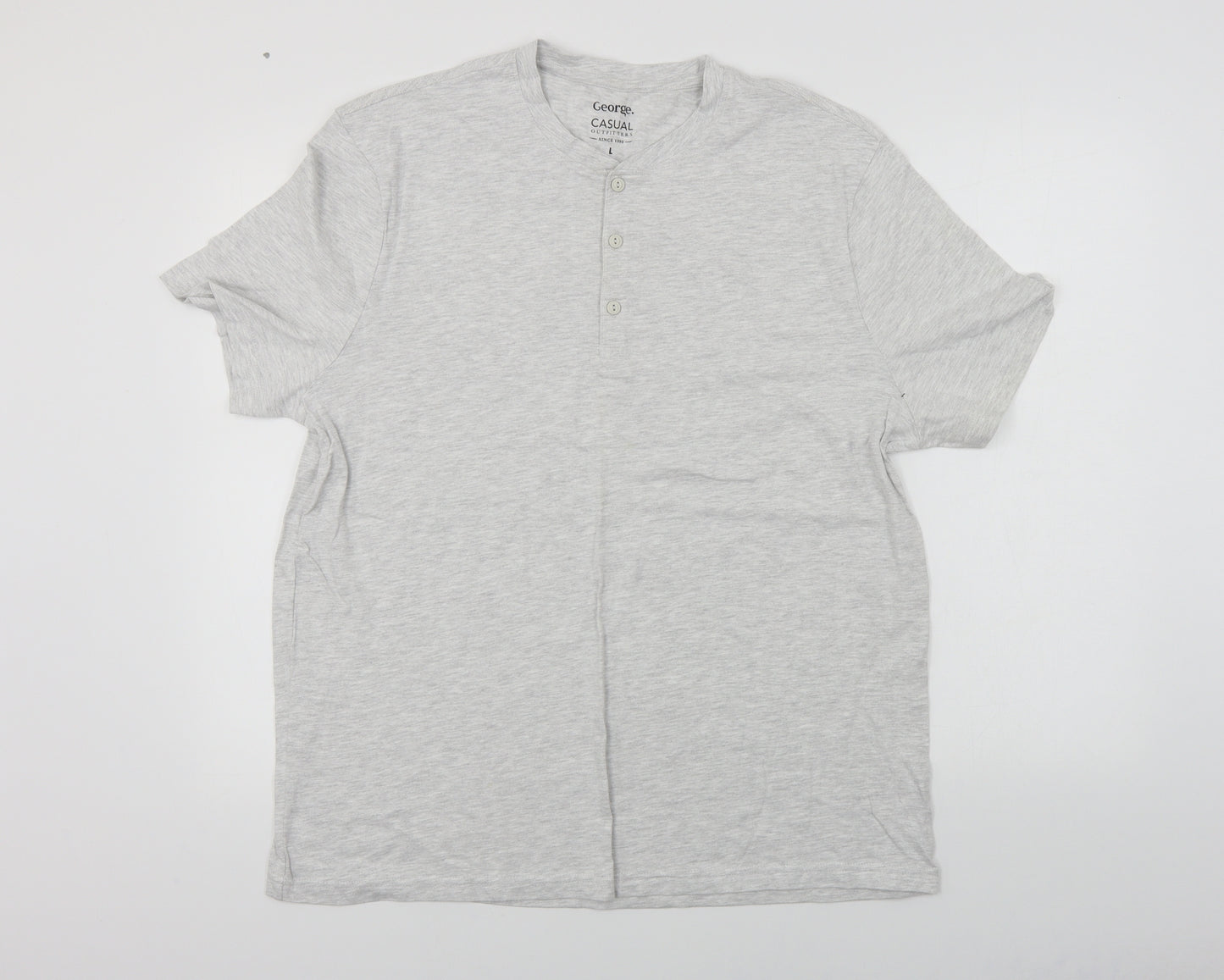George  Mens White    T-Shirt Size L