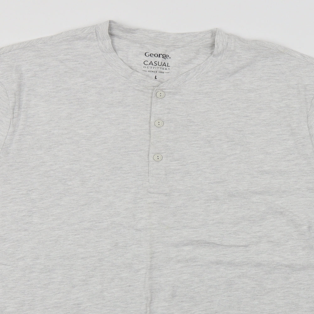 George  Mens White    T-Shirt Size L