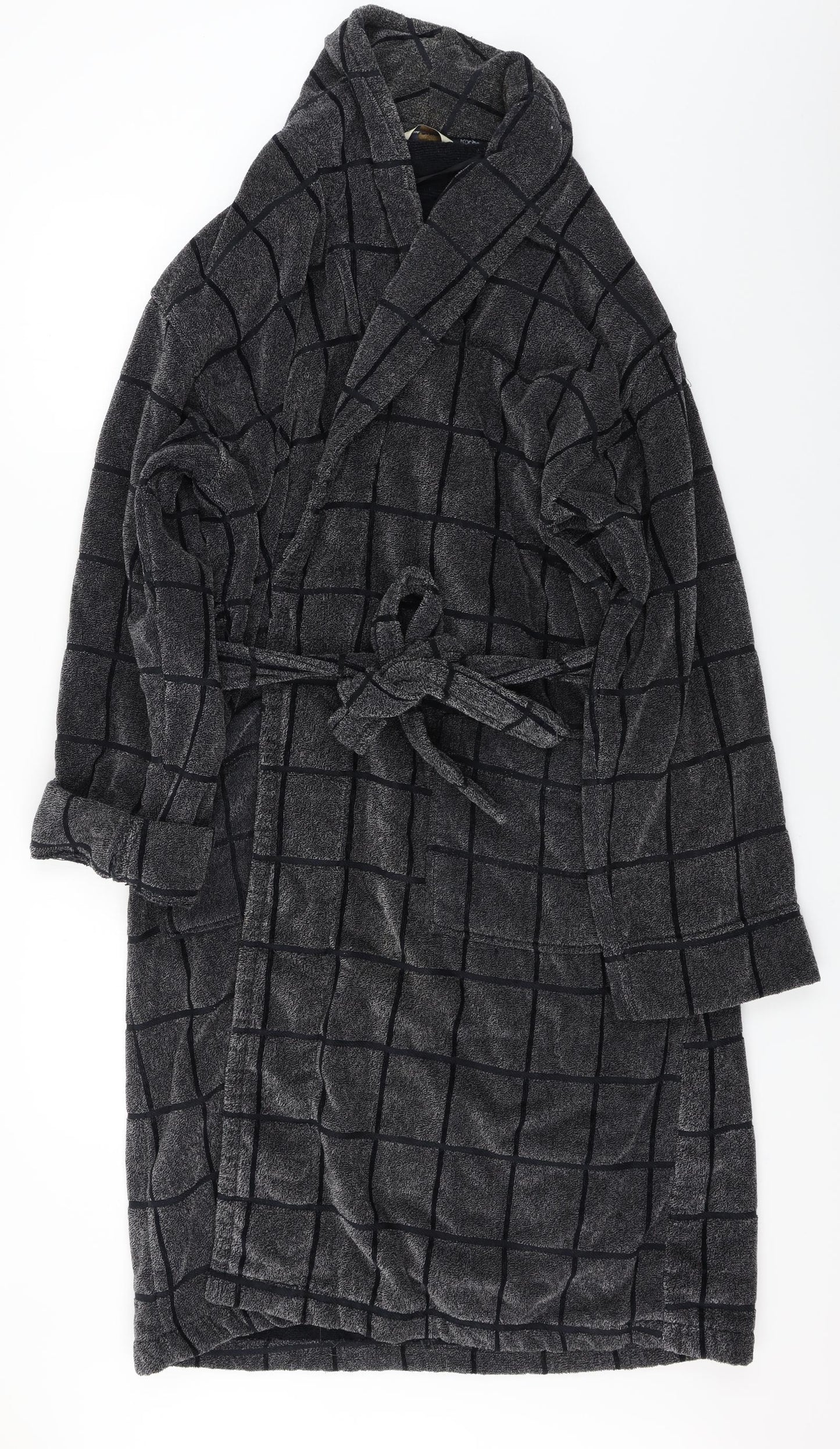 RJR.John Rocha  Mens Grey Check   Gown Size L