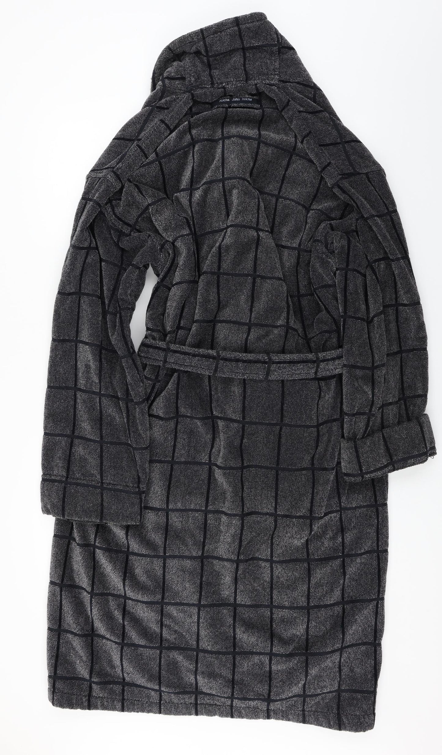 RJR.John Rocha  Mens Grey Check   Gown Size L