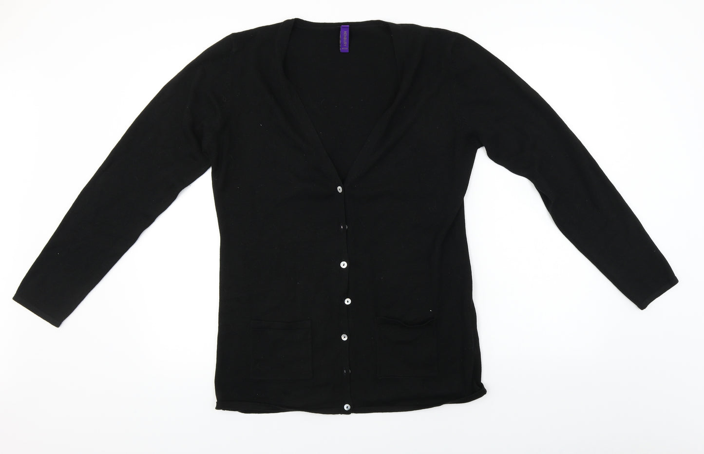 Henbury  Womens Black   Cardigan Jumper Size 14
