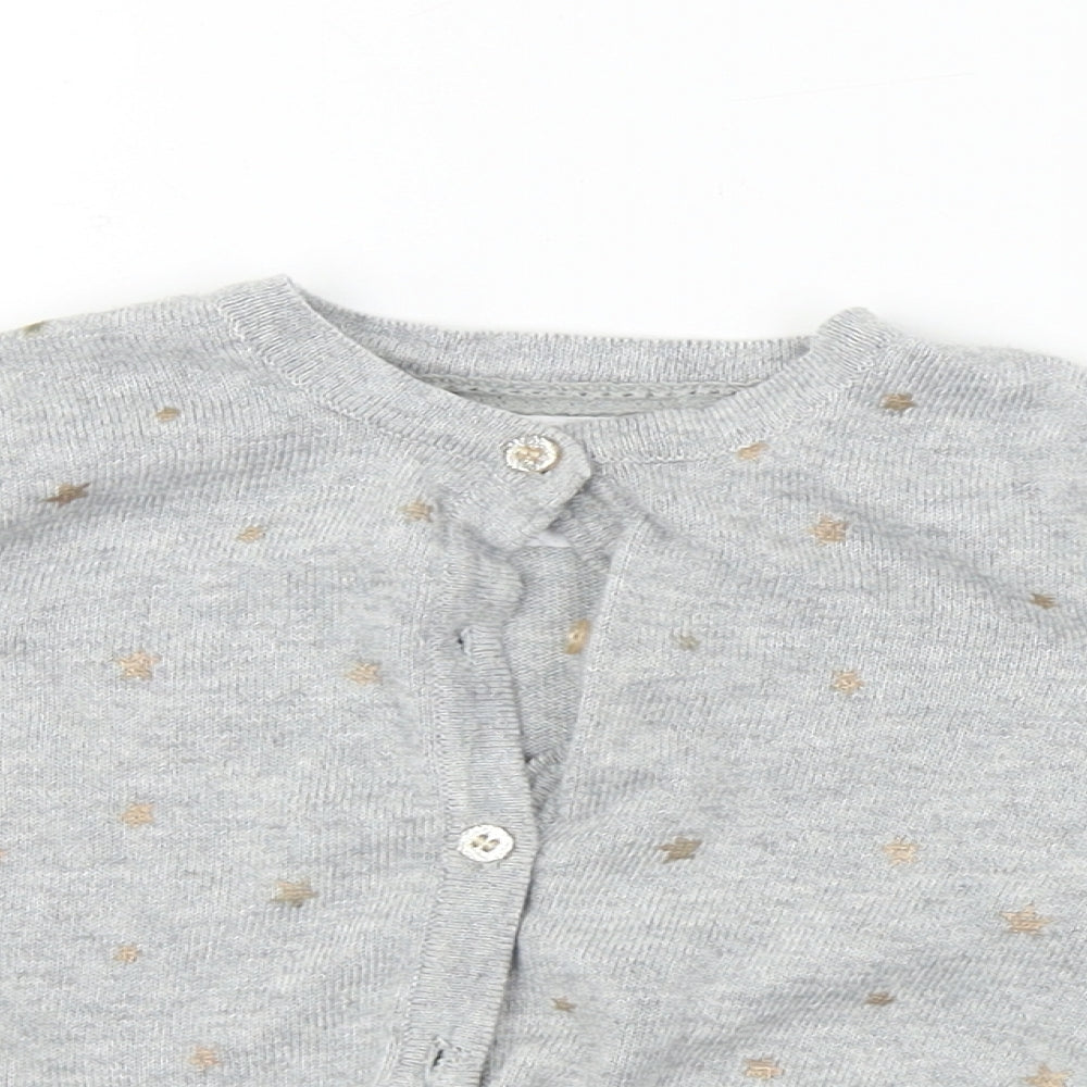 Primark  Girls Grey   Cardigan Jumper Size 12-18 Months
