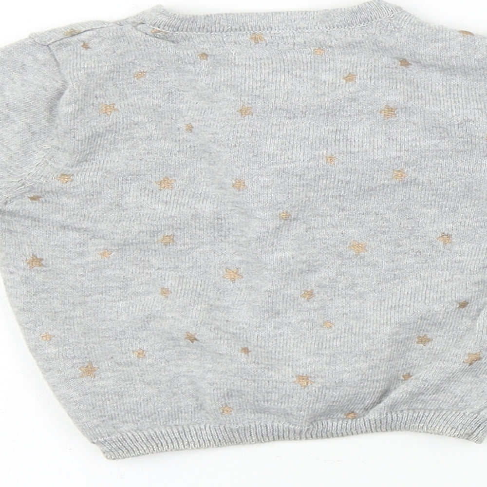 Primark  Girls Grey   Cardigan Jumper Size 12-18 Months