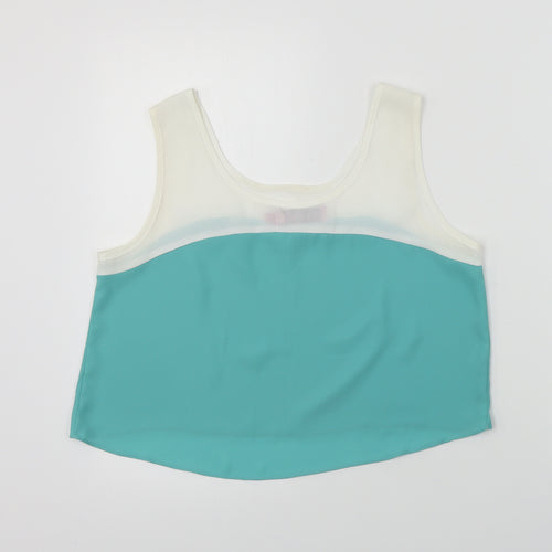 Boohoo  Womens Green   Basic Blouse Size 10