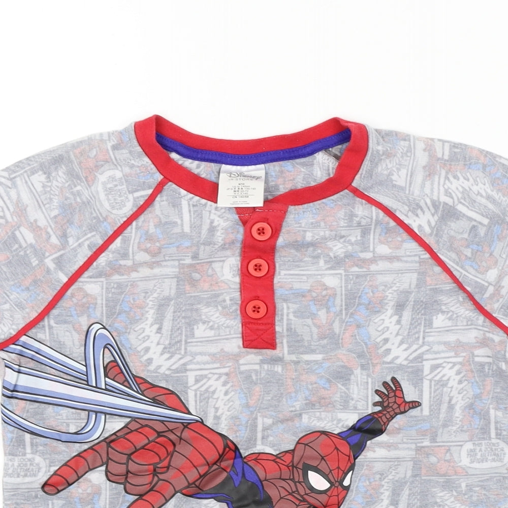 Disney  Boys Grey   Basic T-Shirt Size 9-10 Years