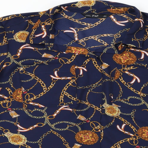 F&F  Womens Blue   Basic Button-Up Size 18