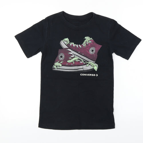 Converse  Boys Black   Basic T-Shirt Size 10-11 Years