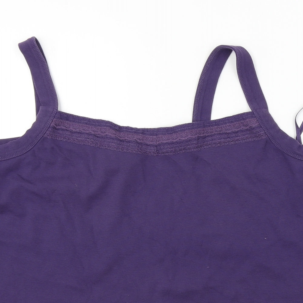 Ann Harvey  Womens Purple   Basic T-Shirt Size 16