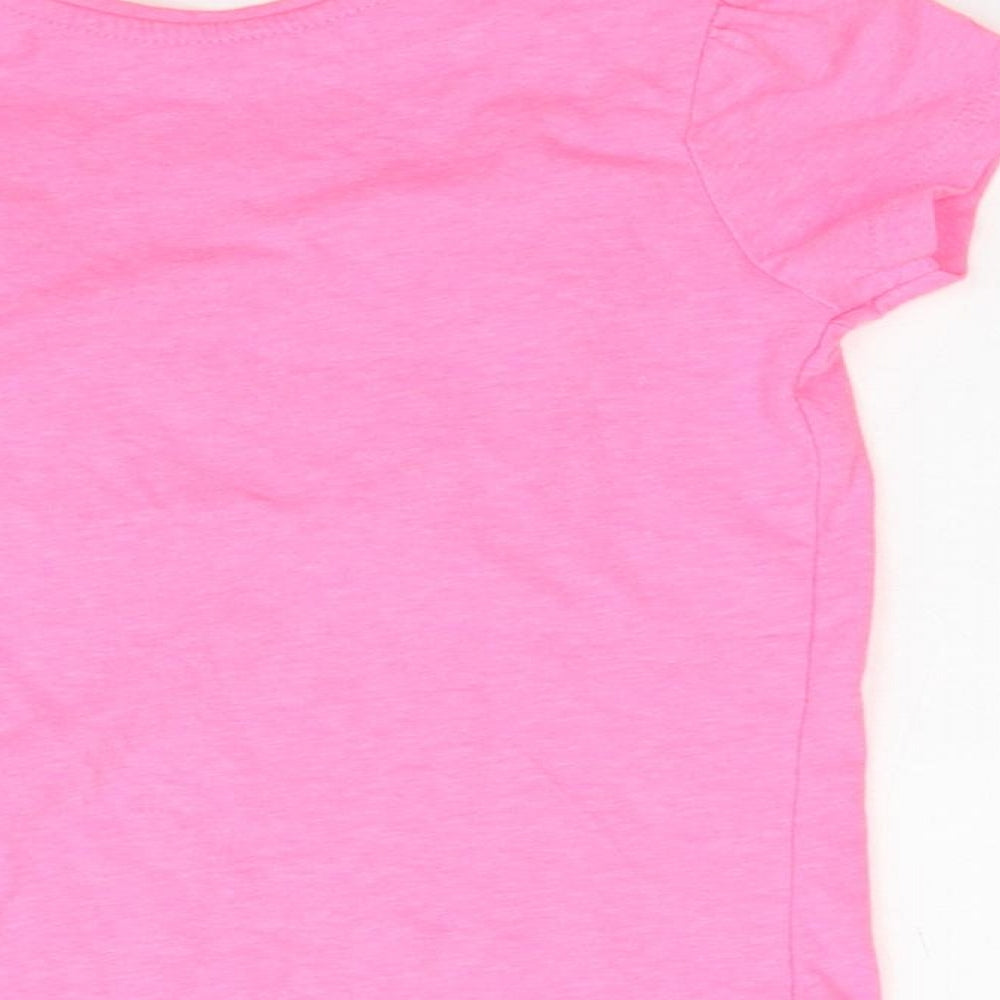 primak Girls Orange   Basic T-Shirt Size 4-5 Years