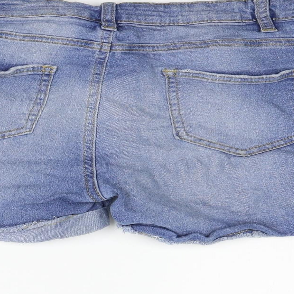 deniem & co Womens Blue   Cut-Off Shorts Size 10