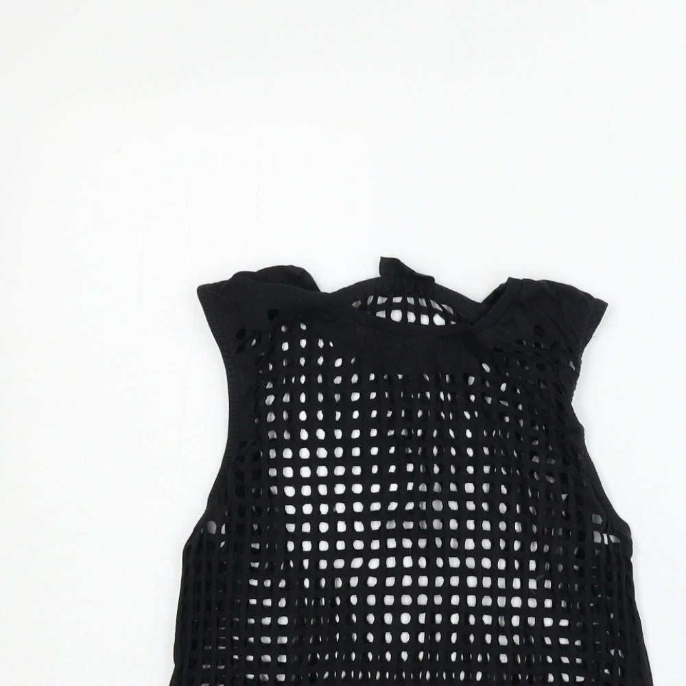 Topshop Womens Black   Basic T-Shirt Size 6