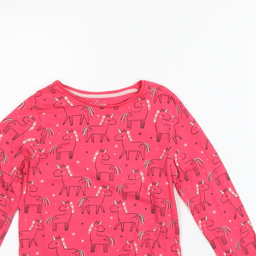 F&F Girls Pink   Basic T-Shirt Size 6-7 Years