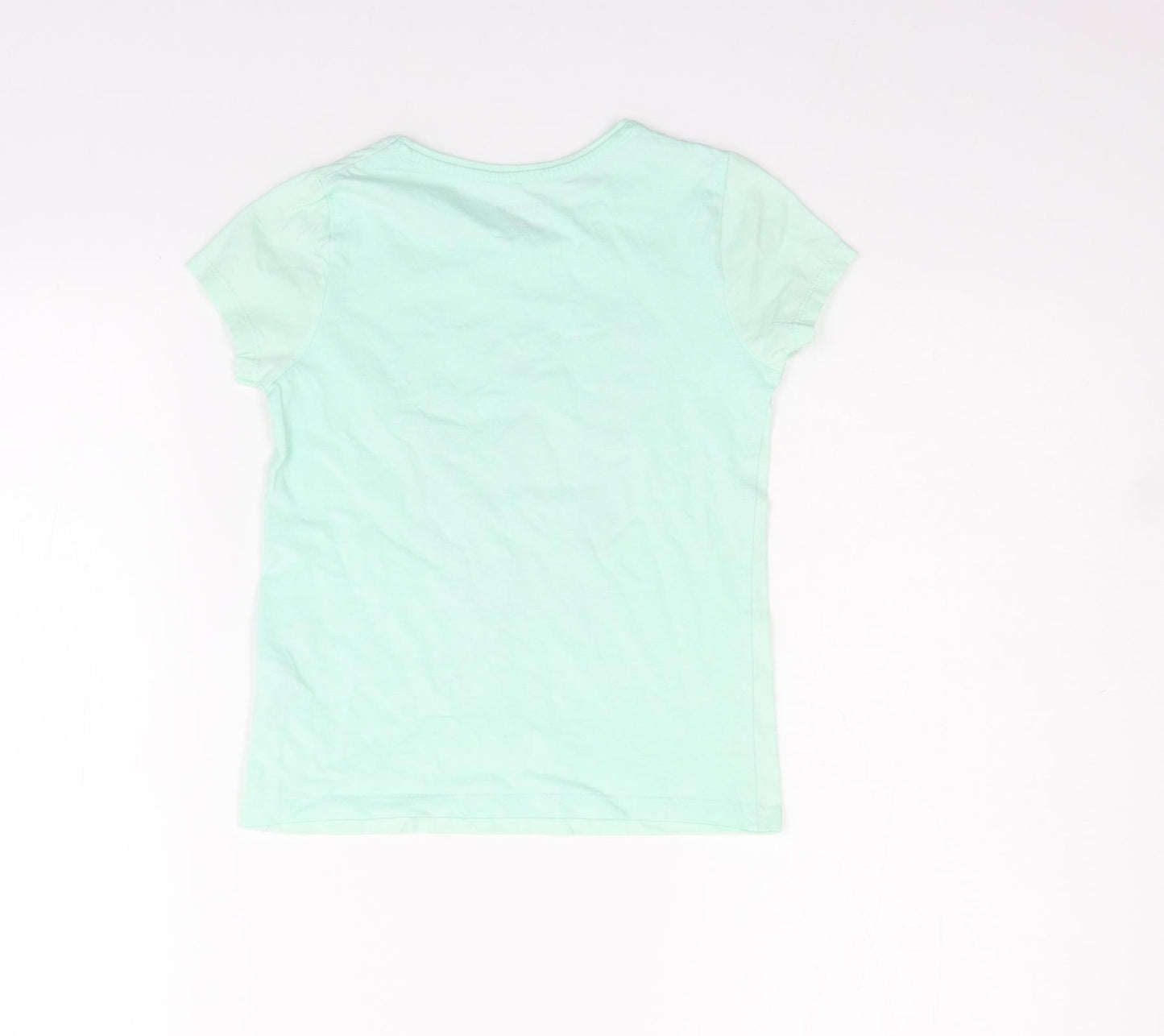 Primark Girls Green   Basic T-Shirt Size 6-7 Years