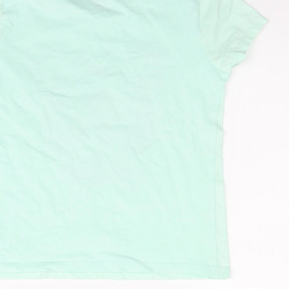 Primark Girls Green   Basic T-Shirt Size 6-7 Years