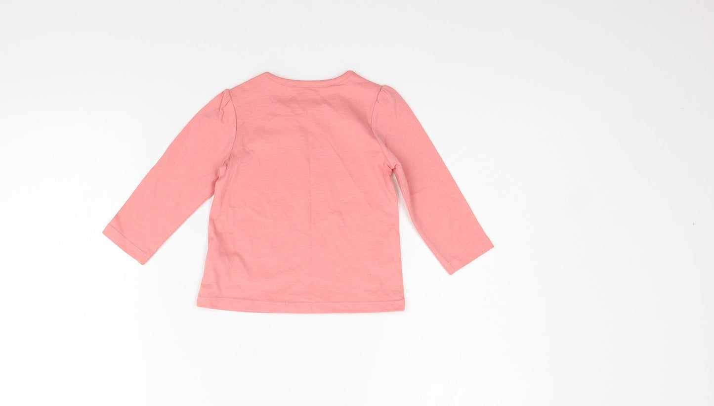 Nutmeg  Pink   Basic T-Shirt Size 9-12 Months