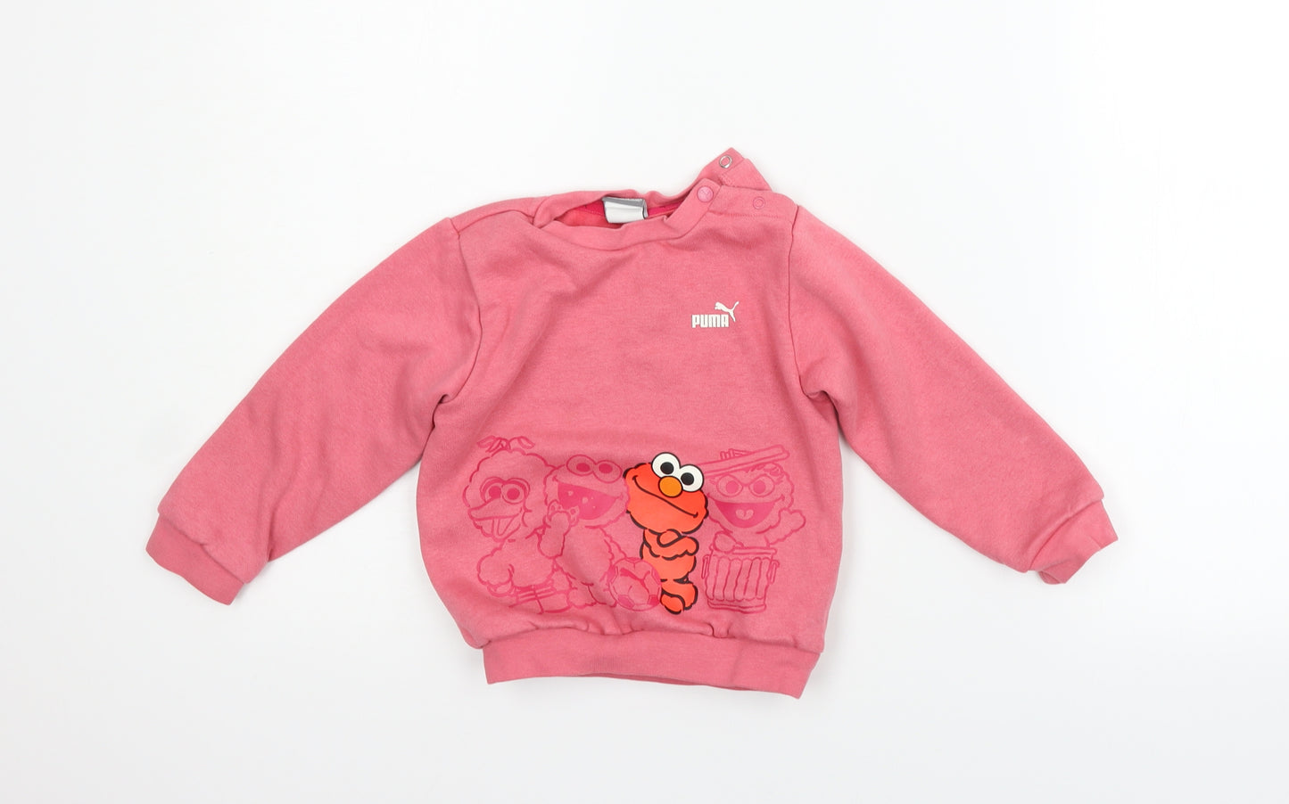 PUMA Girls Pink   Pullover Jumper Size 12-18 Months