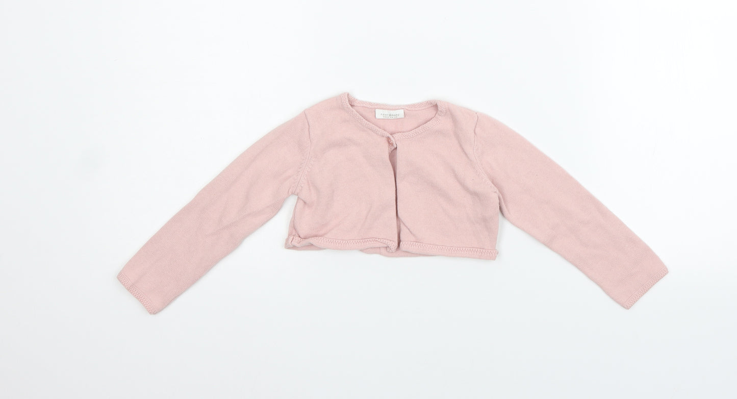NEXT Girls Pink   Cardigan Jumper Size 12-18 Months