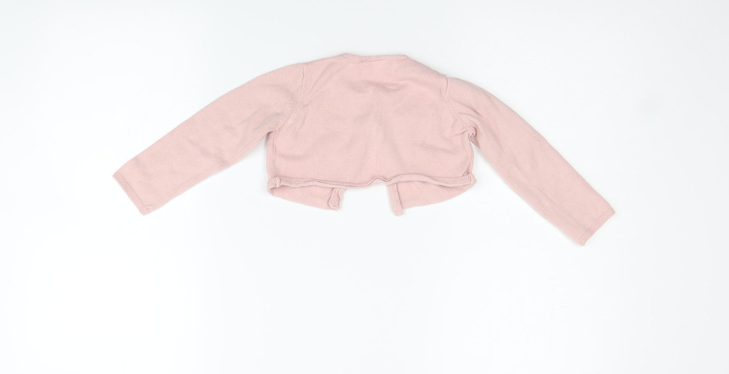 NEXT Girls Pink   Cardigan Jumper Size 12-18 Months