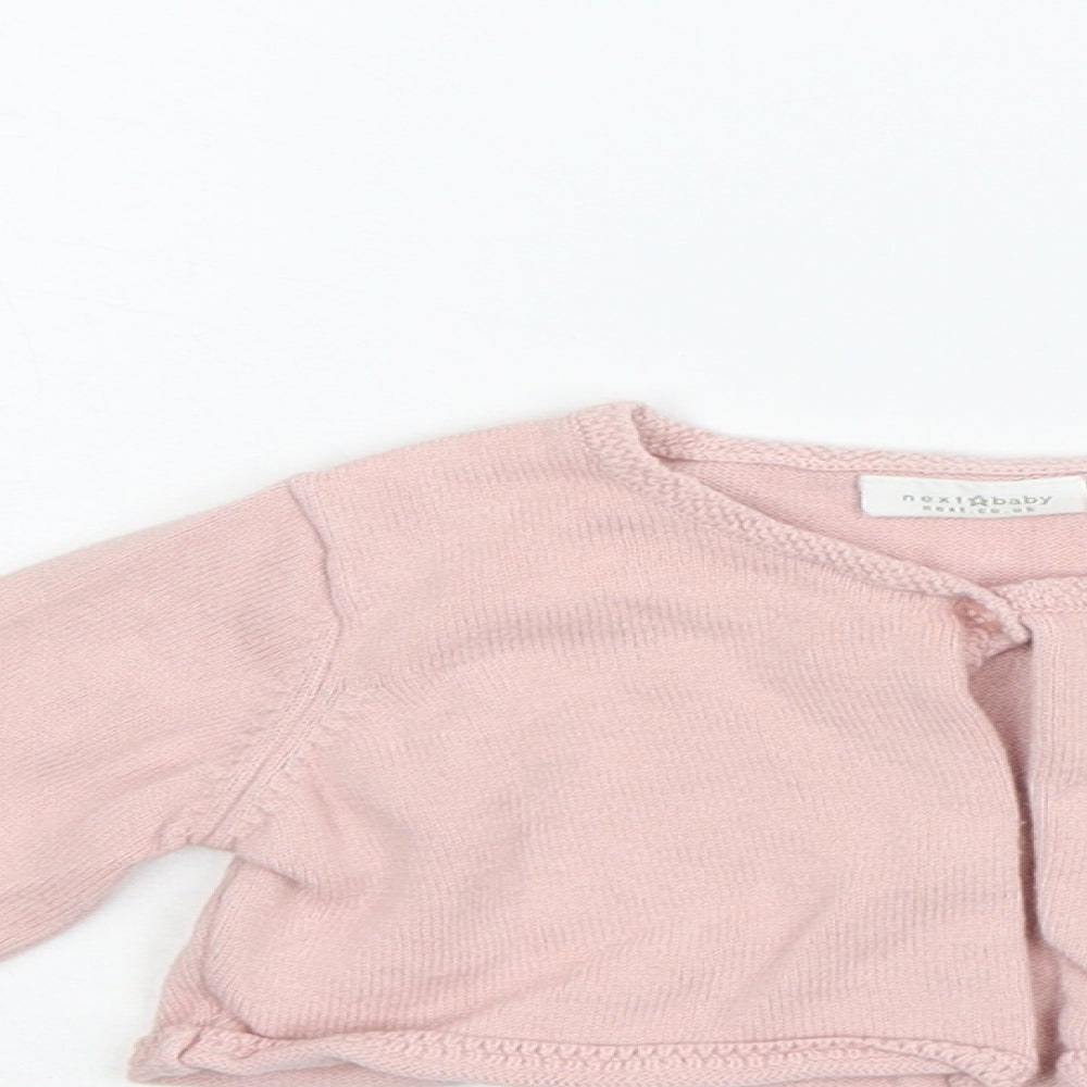 NEXT Girls Pink   Cardigan Jumper Size 12-18 Months