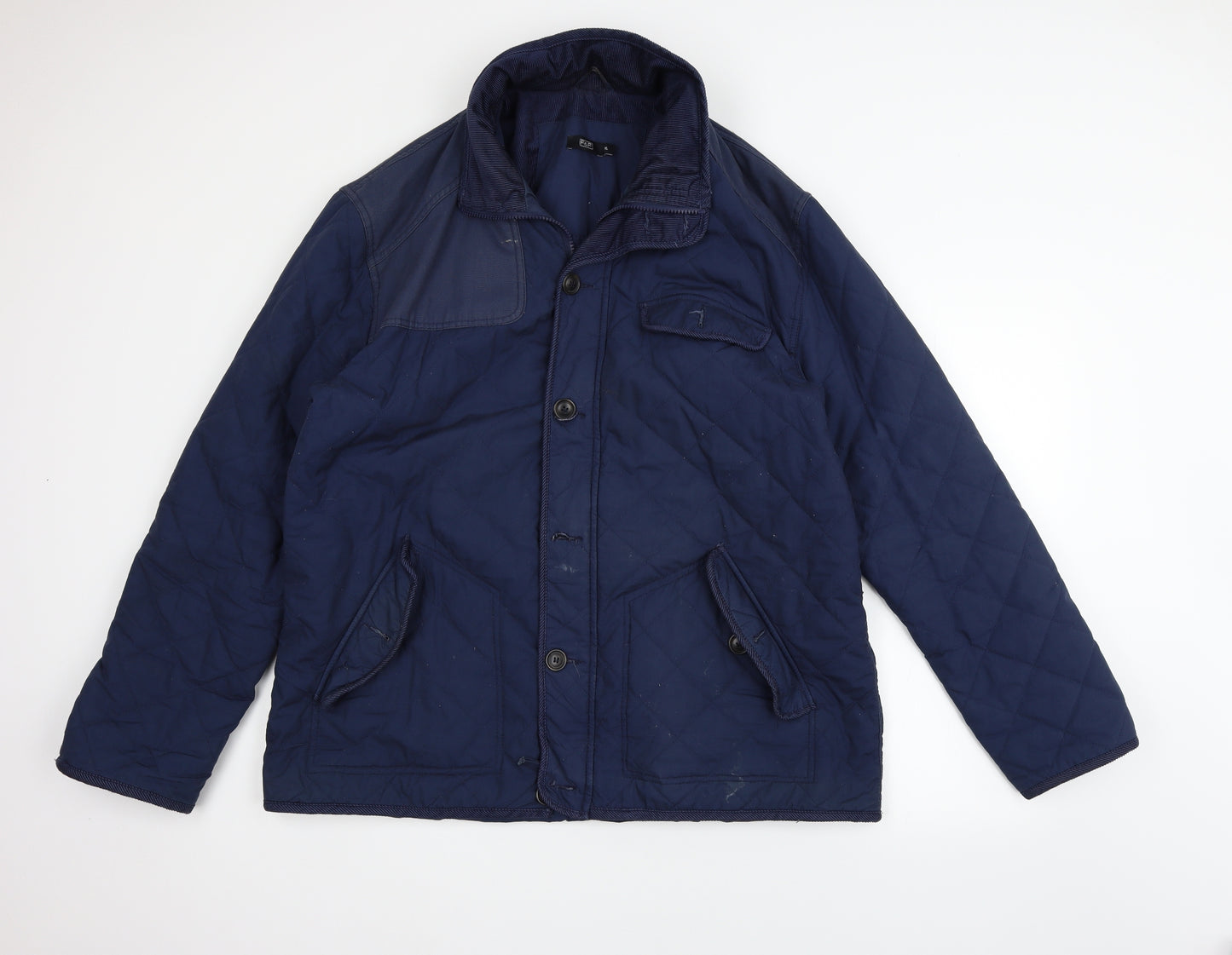 F&F Mens Blue   Gilet Coat Size XL  - washable marks