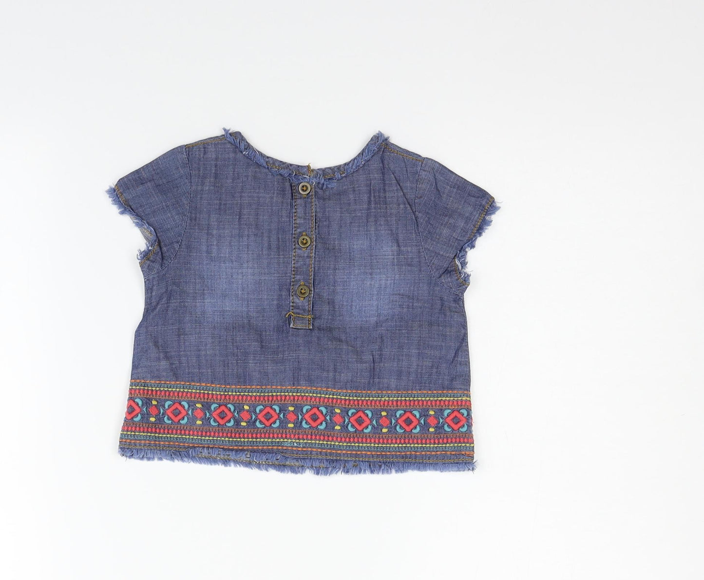 Matalan Girls Blue   Basic Polo Size 12-18 Months