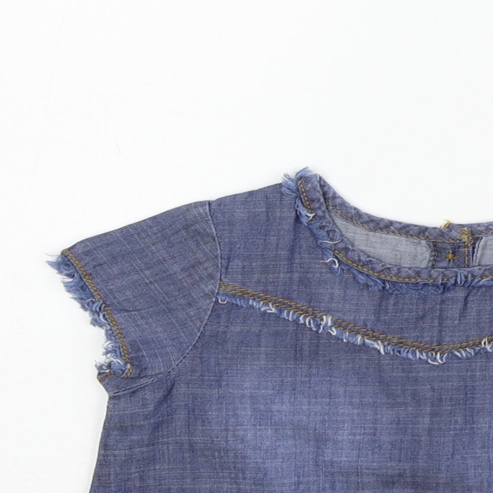 Matalan Girls Blue   Basic Polo Size 12-18 Months