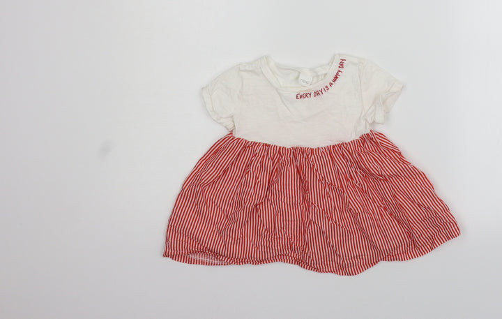 NEXT Girls Red   Basic T-Shirt Size 12-18 Months