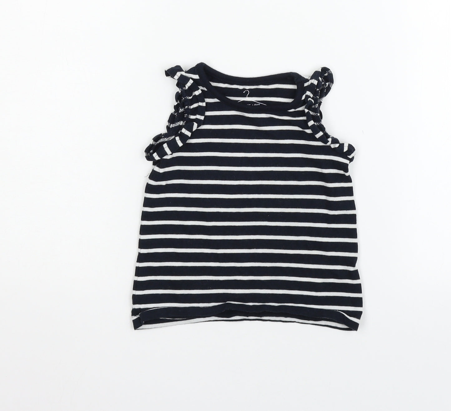 NEXT Boys Black Striped  Basic Tank Size 12-18 Months