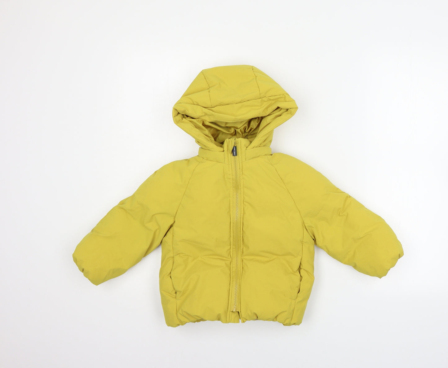 Zara Girls Yellow   Gilet Coat Size 2-3 Years