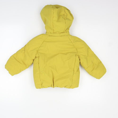Zara Girls Yellow   Gilet Coat Size 2-3 Years