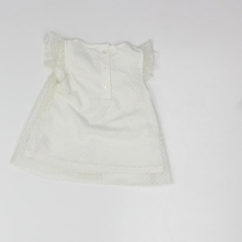 Primark Girls White   Basic T-Shirt Size 12-18 Months