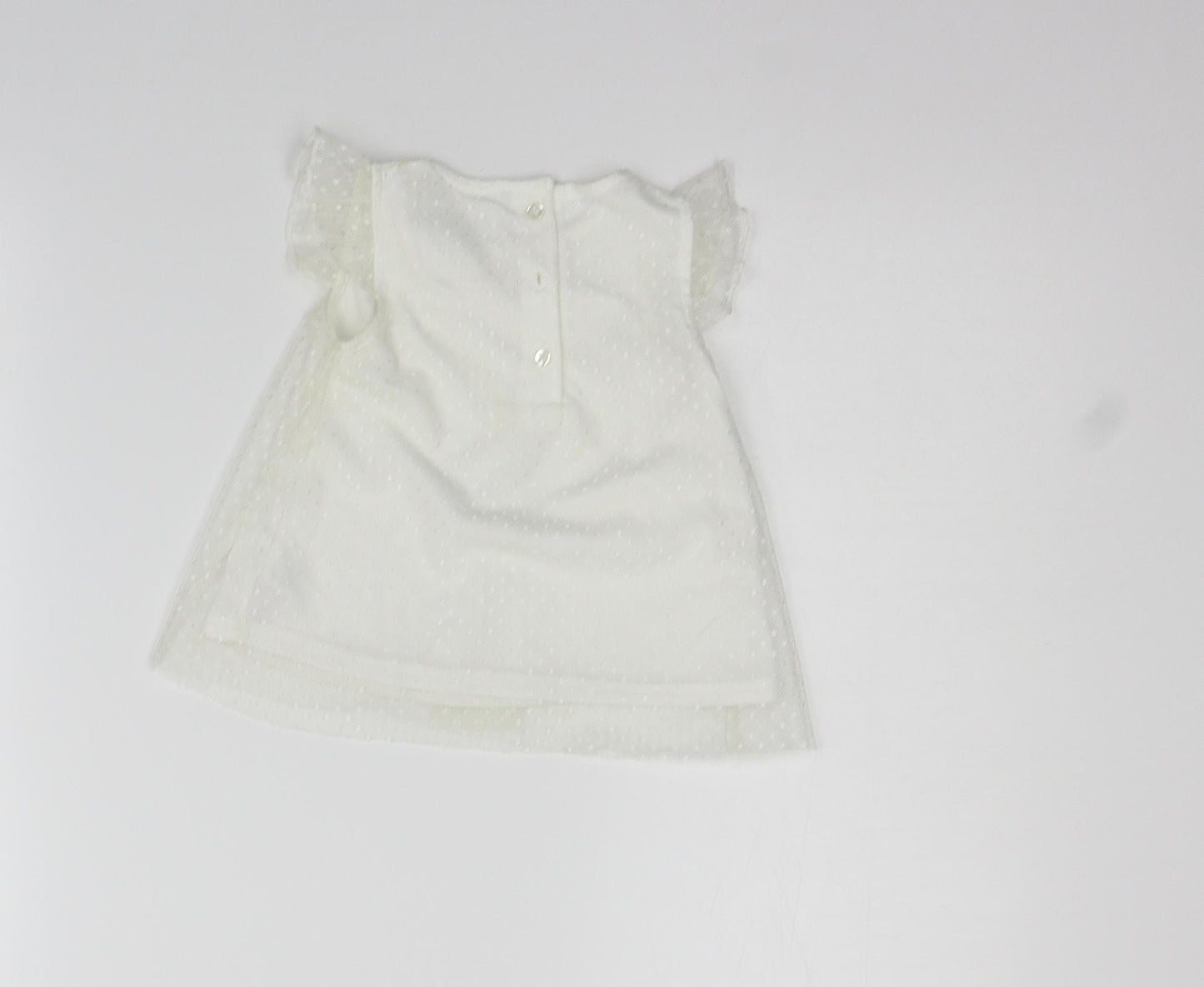 Primark Girls White   Basic T-Shirt Size 12-18 Months