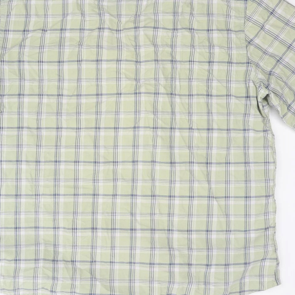 Marks and Spencer Mens Grey Check   Button-Up Size L