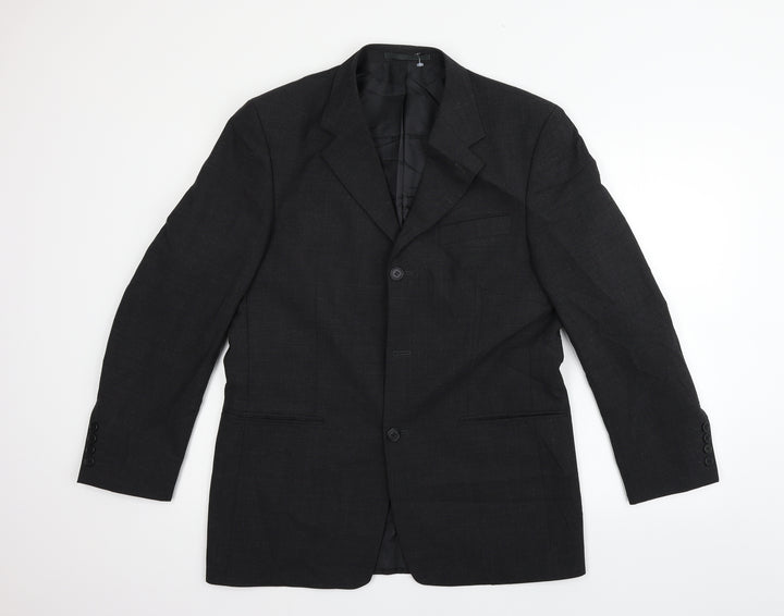 Roman Mens Black Jacket Blazer Size 38