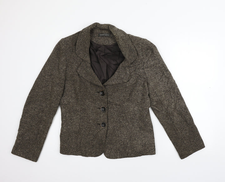 alex &CO Womens Beige Jacket Coat Size 12