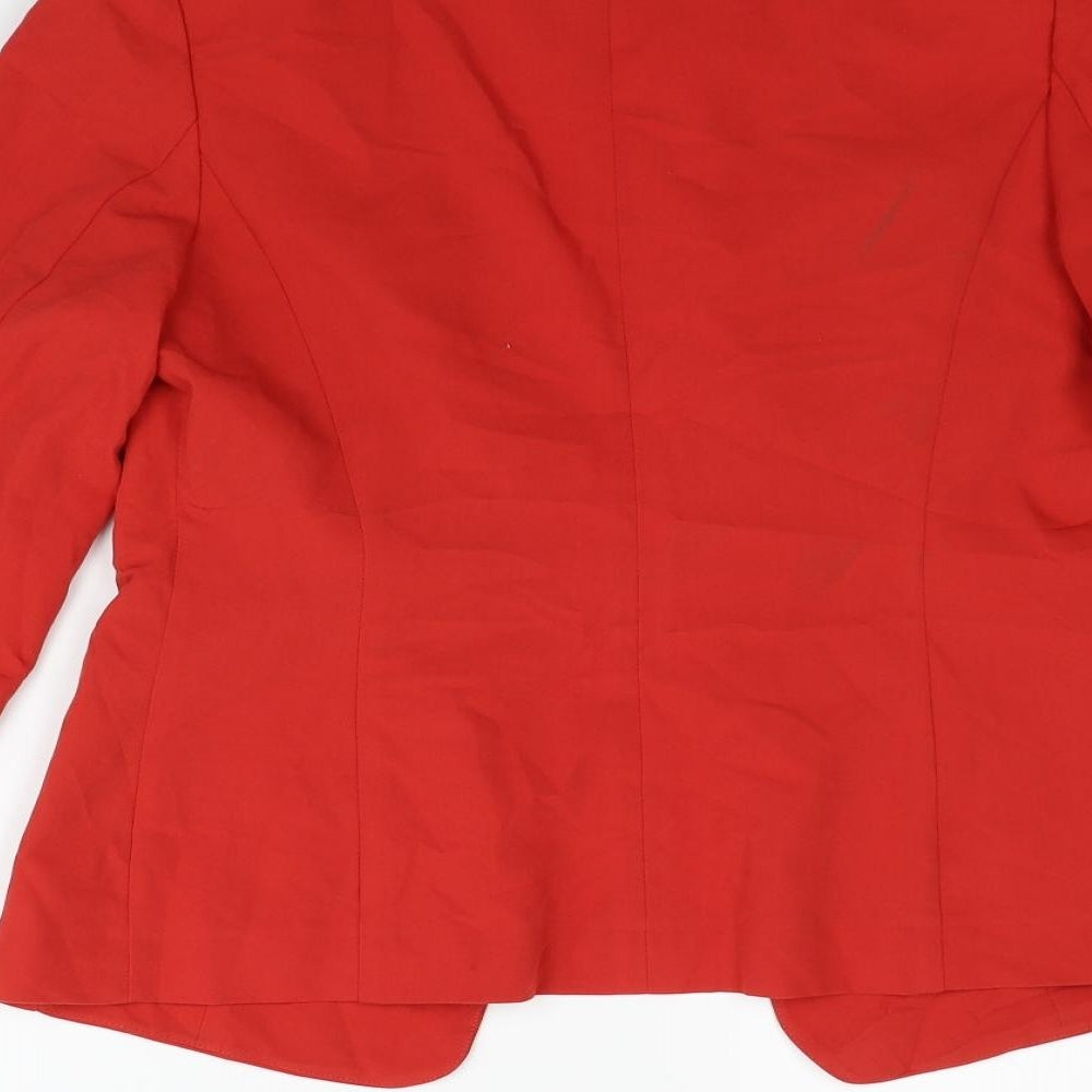 Marks and Spencer Womens Red   Jacket Blazer Size 10