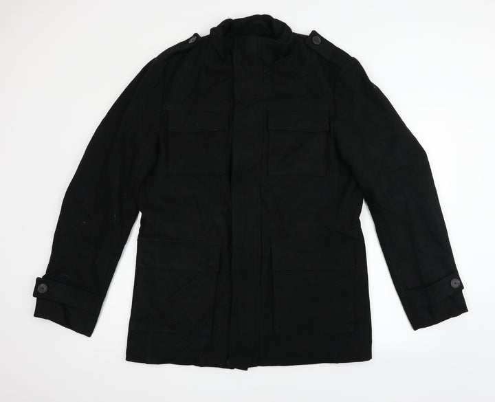 Linea Womens Black Jacket Coat Size M