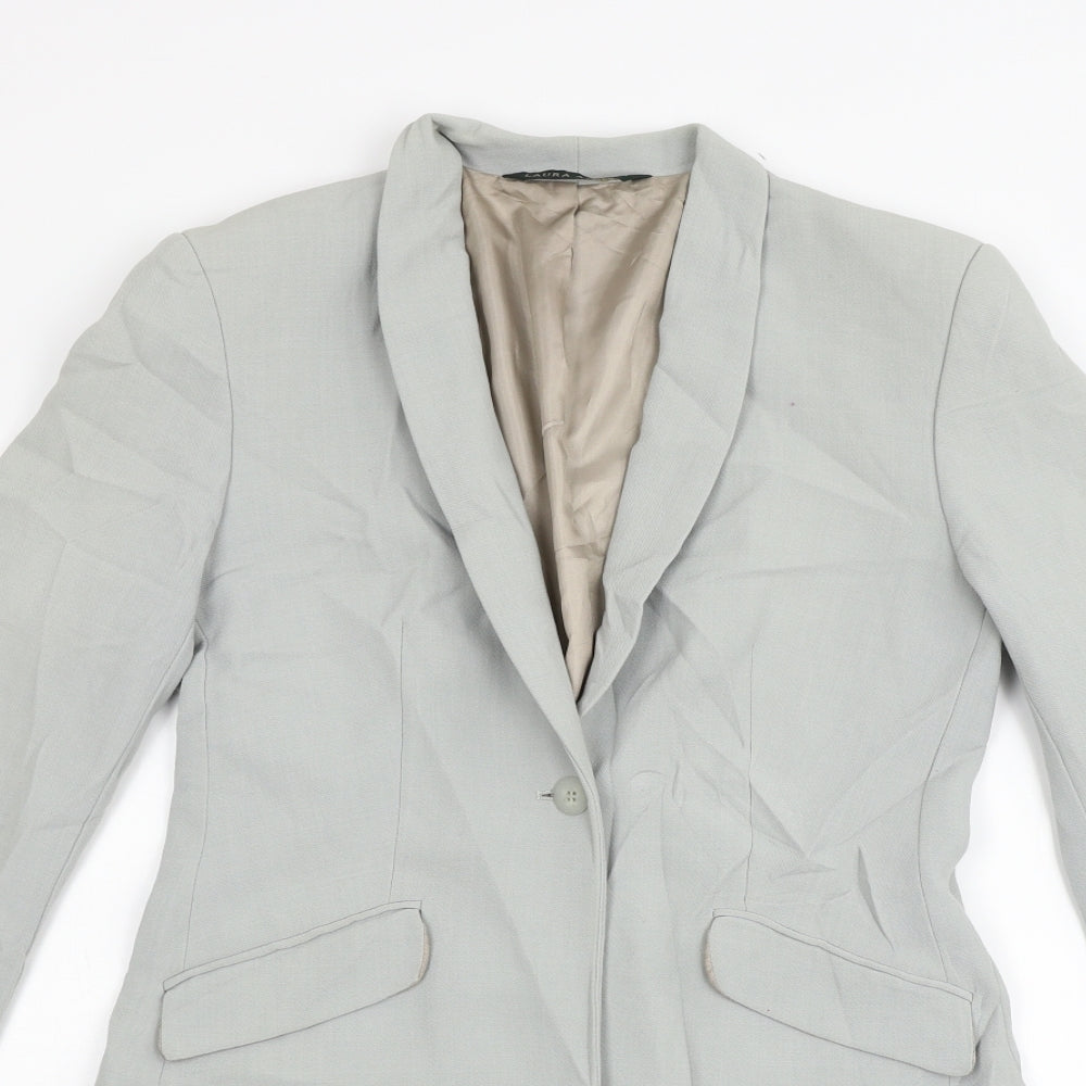 Laura Ashley Womens Grey   Jacket Blazer Size 10  - washable marks