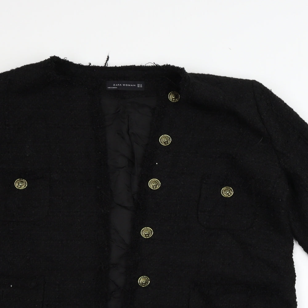 Zara Womens Black   Jacket Coat Size XL
