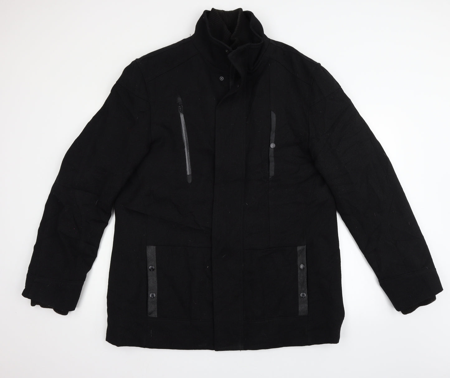 NEXT Mens Black   Puffer Jacket Coat Size XL