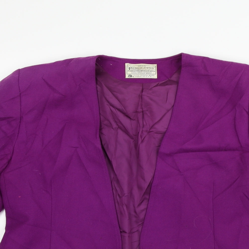 Pendleton Womens Purple   Jacket Blazer Size 6