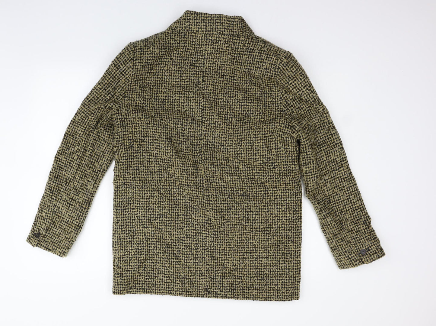 MNG Womens Beige Check  Jacket Coat Size 8