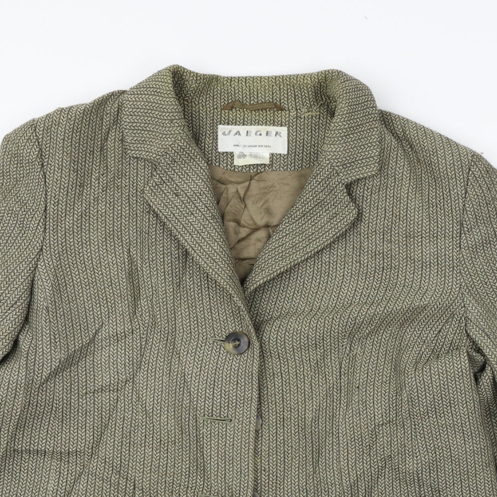 Jaeger Womens Grey   Jacket Coat Size 16