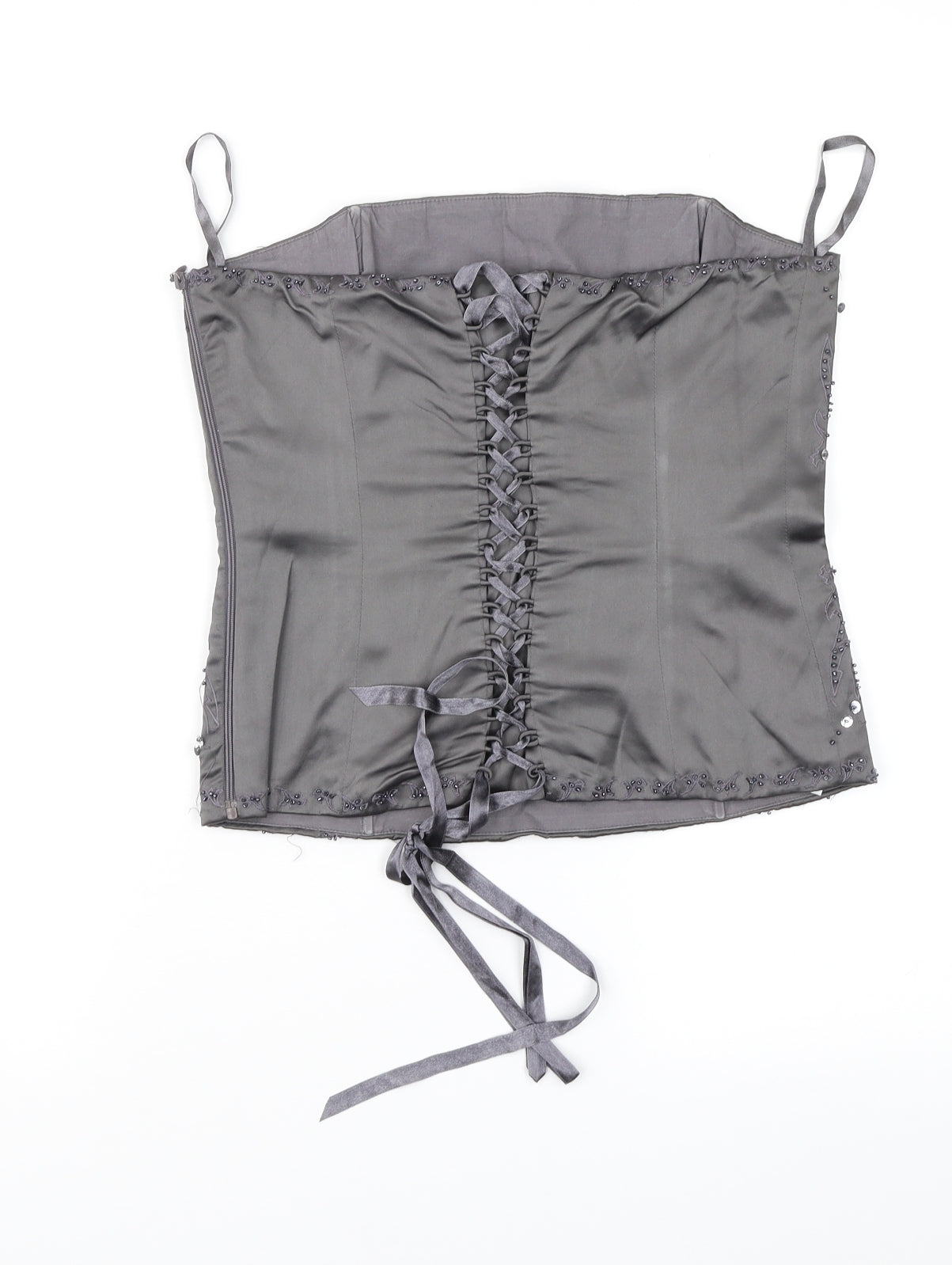 New Look Womens Grey   Basic Blouse Size 10